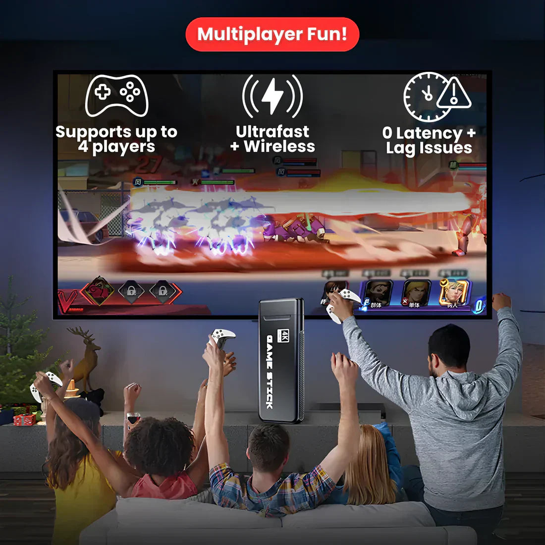 RETROPRO™ CONSOLE 60,000+ LICENSED GAMES (2 Free Controllers Included)