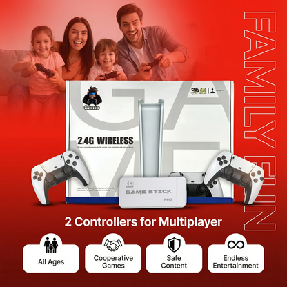 Studiohauss™ - WIRELESS CONSOLE 60,000+ LICENSED GAMES + 2 FREE CONTROLLERS