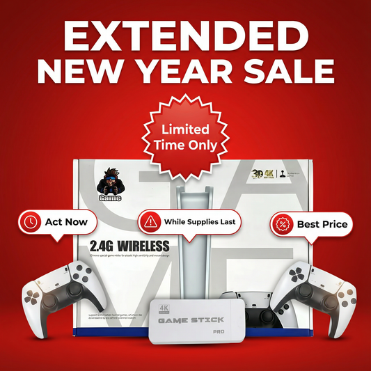 Studiohauss™ - WIRELESS CONSOLE 60,000+ LICENSED GAMES + 2 FREE CONTROLLERS