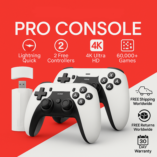 RETROPRO™ CONSOLE 60,000+ LICENSED GAMES (2 Free Controllers Included)